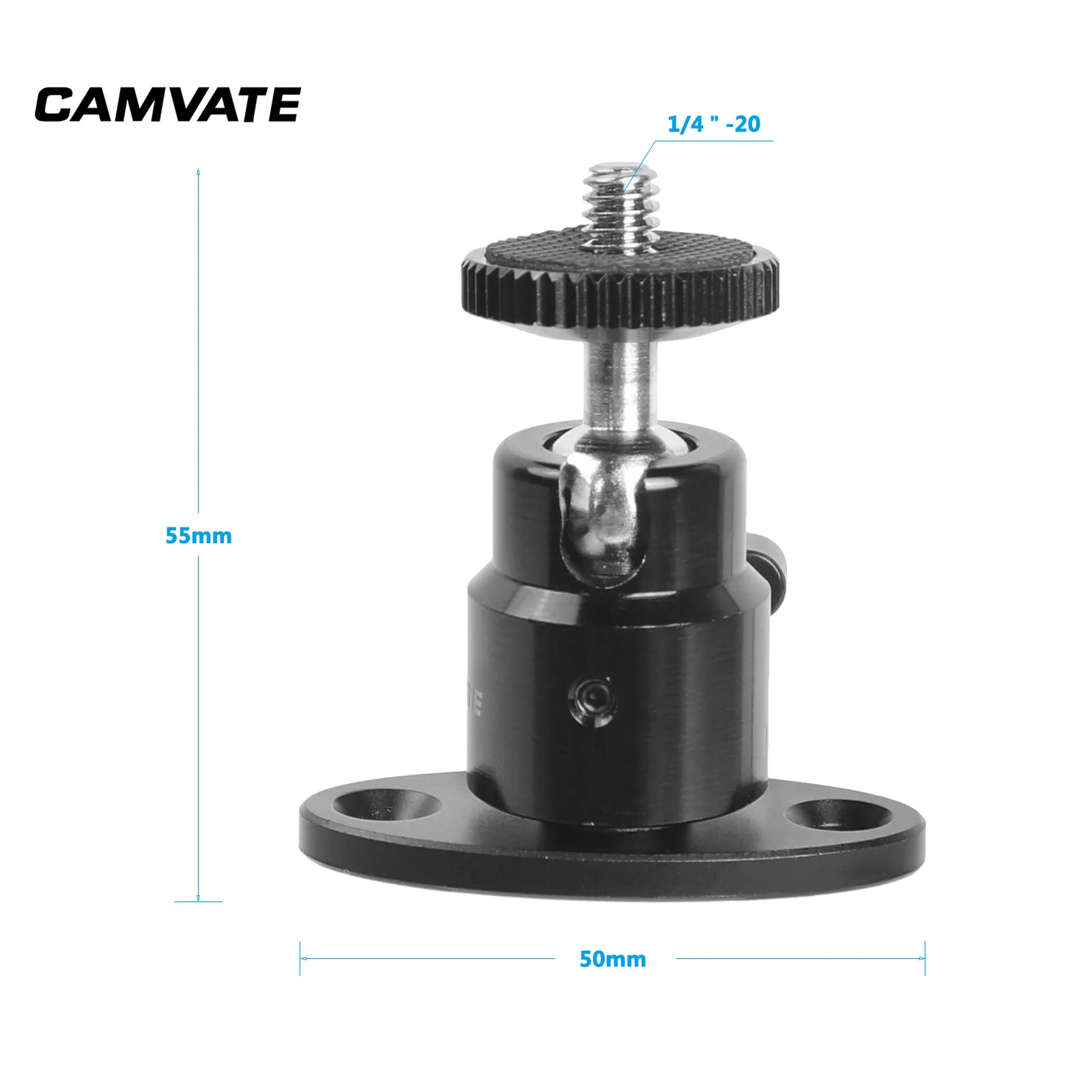 CAMVATE безопасности настенное крепление подставка кронштейн с 1/4 &quot 20 Мужской 360
