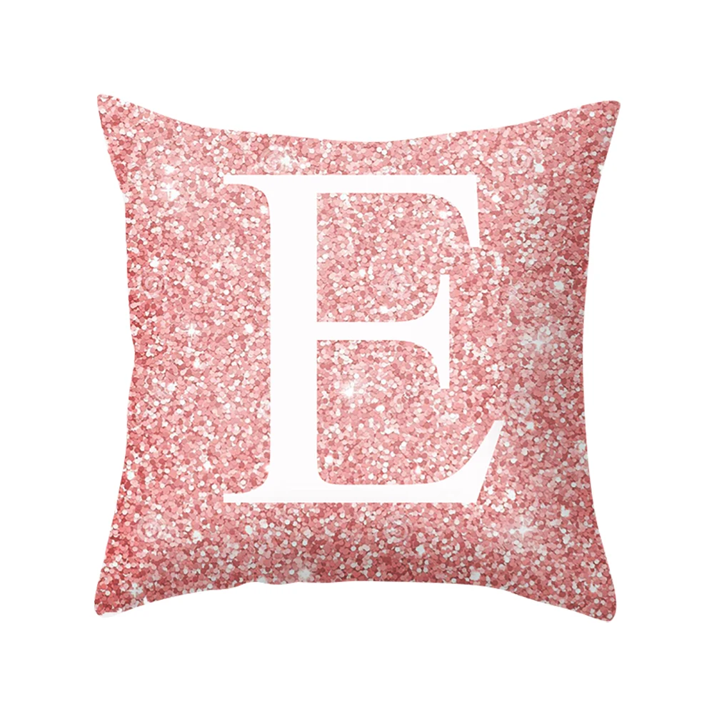 pink 45x45cm Современные Простые Декоративные наволочки, принт, наволочки из полиэстера, наволочки для дома, вечерние, для отеля, текстиль, 45 см* 45 см - Color: pink 45x45cm
