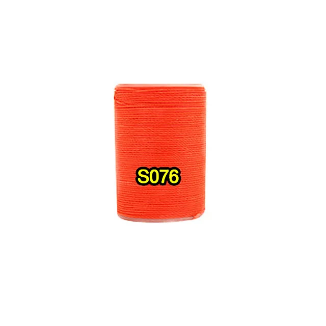 Bright orange Высокое качество ручного шитья круглая вощеная нить, 0,8 мм прочная полиэфирная нить для кожаной одежды бумажник диван DIY ремесло цвет - Цвет: Bright orange
