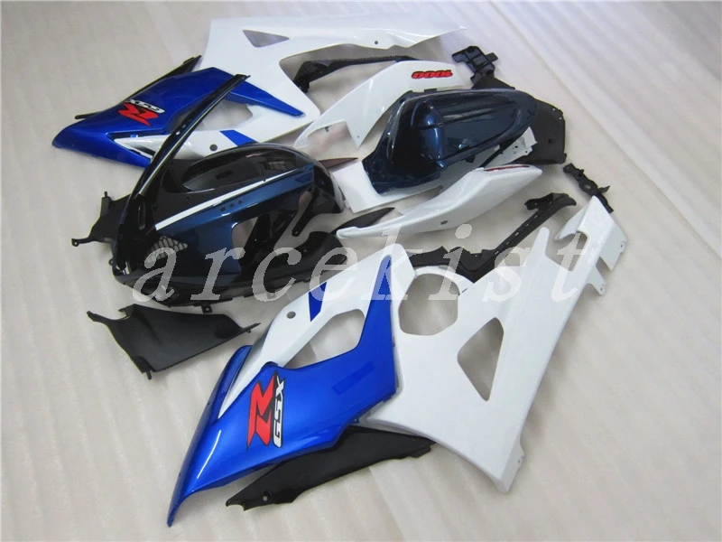 Набор обтекателей для SUZUKI K5 K6 GSXR1000 2005 2006 ABS обтекатель GSXR 1000 05 06 глянцевый синий белый
