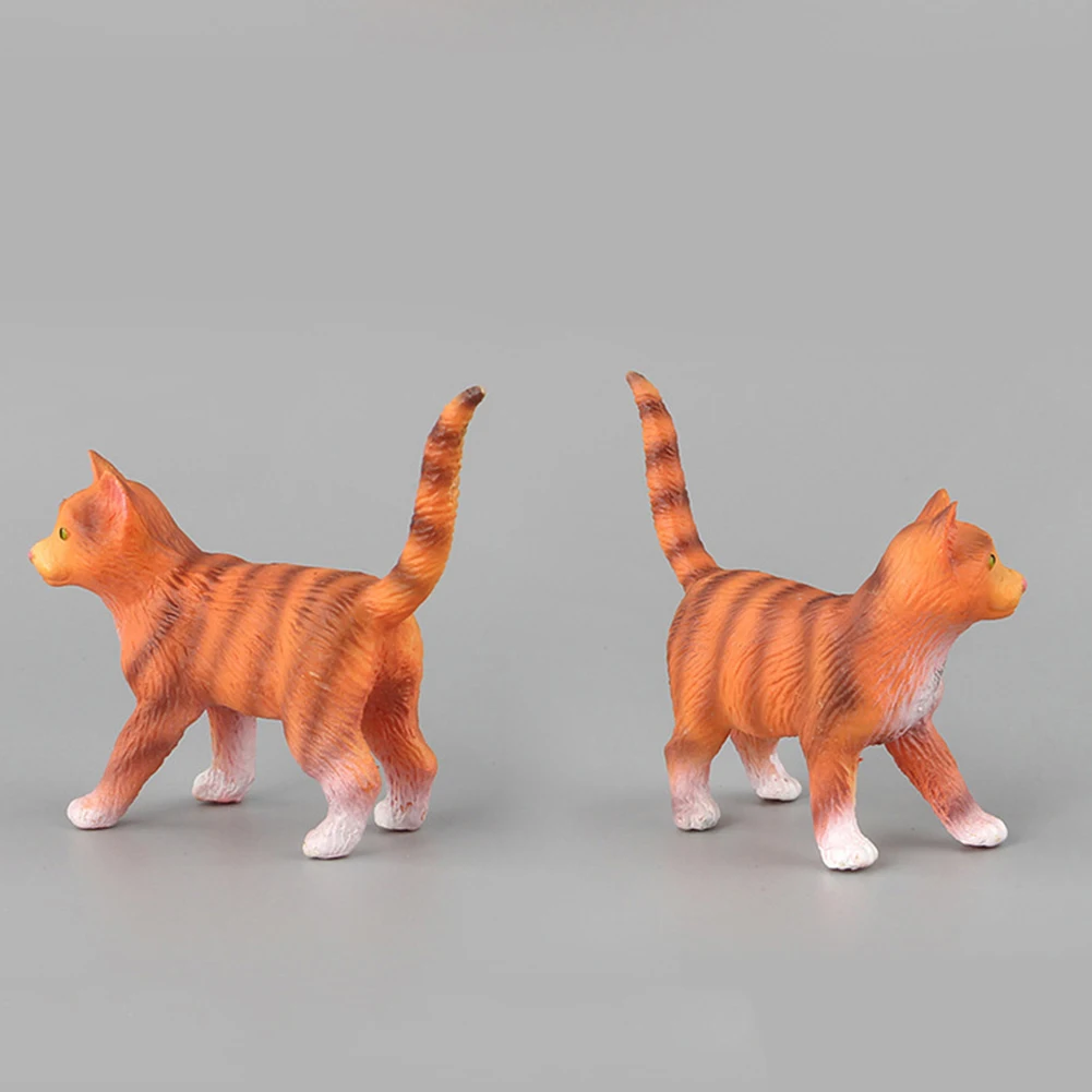 Моделирование мини кошки Kitty фигурка модель статуя домашние украшения подарок Детская Игрушечная модель животного декоративная фигурка для дома сказочная фигурка подарки