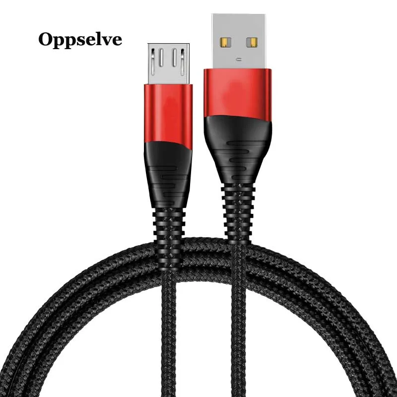 Oppselve Micro usb type-C кабель 2.4A Быстрая Зарядка Кабель Microusb для samsung Xiaomi Android мобильный телефон провод шнур 2 м
