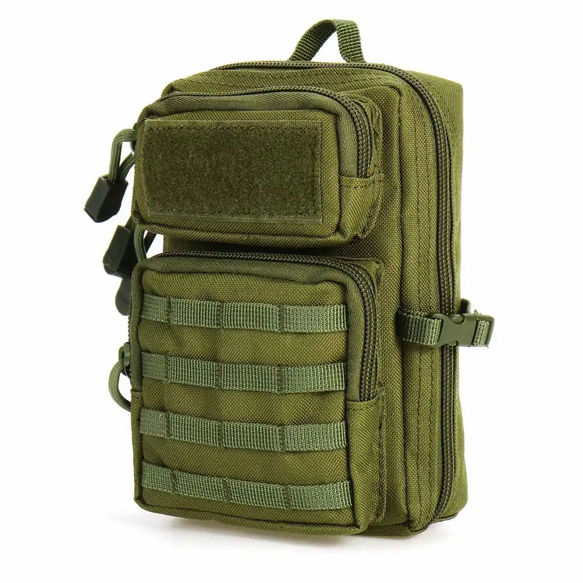 Green Strapless Тактический чехол универсальная кобура Военная Molle сумка с поясом на бедра и талию кошелек сумка кошелек чехол для телефона на молнии Кемпинг походные сумки - Цвет: Green Strapless