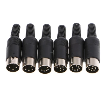 

Male DIN Plug Socket Connector 3/4/5/6/7/8 PIN Chassis Cable Mount