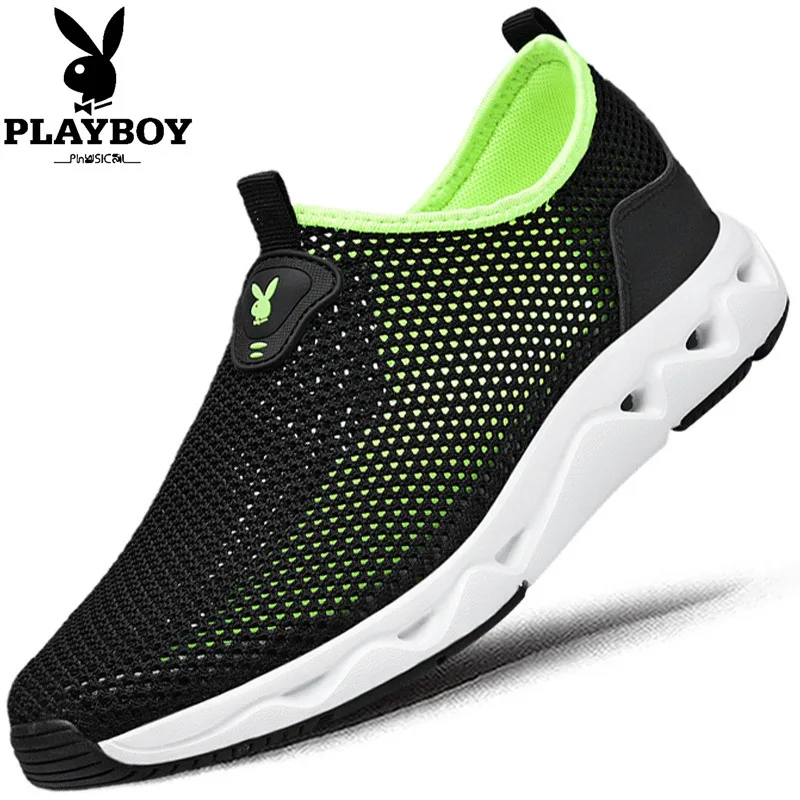 

PLAYBOY MEN'S SHOES Spring Mesh Shoe Mesh Sports Casual Slip-on Loafers Men's Summer Driving Shoes