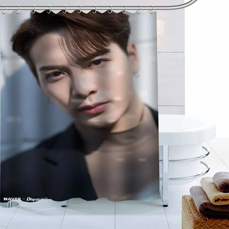 

Водонепроницаемая душевая занавеска из полиэстера, 0519 х180 см