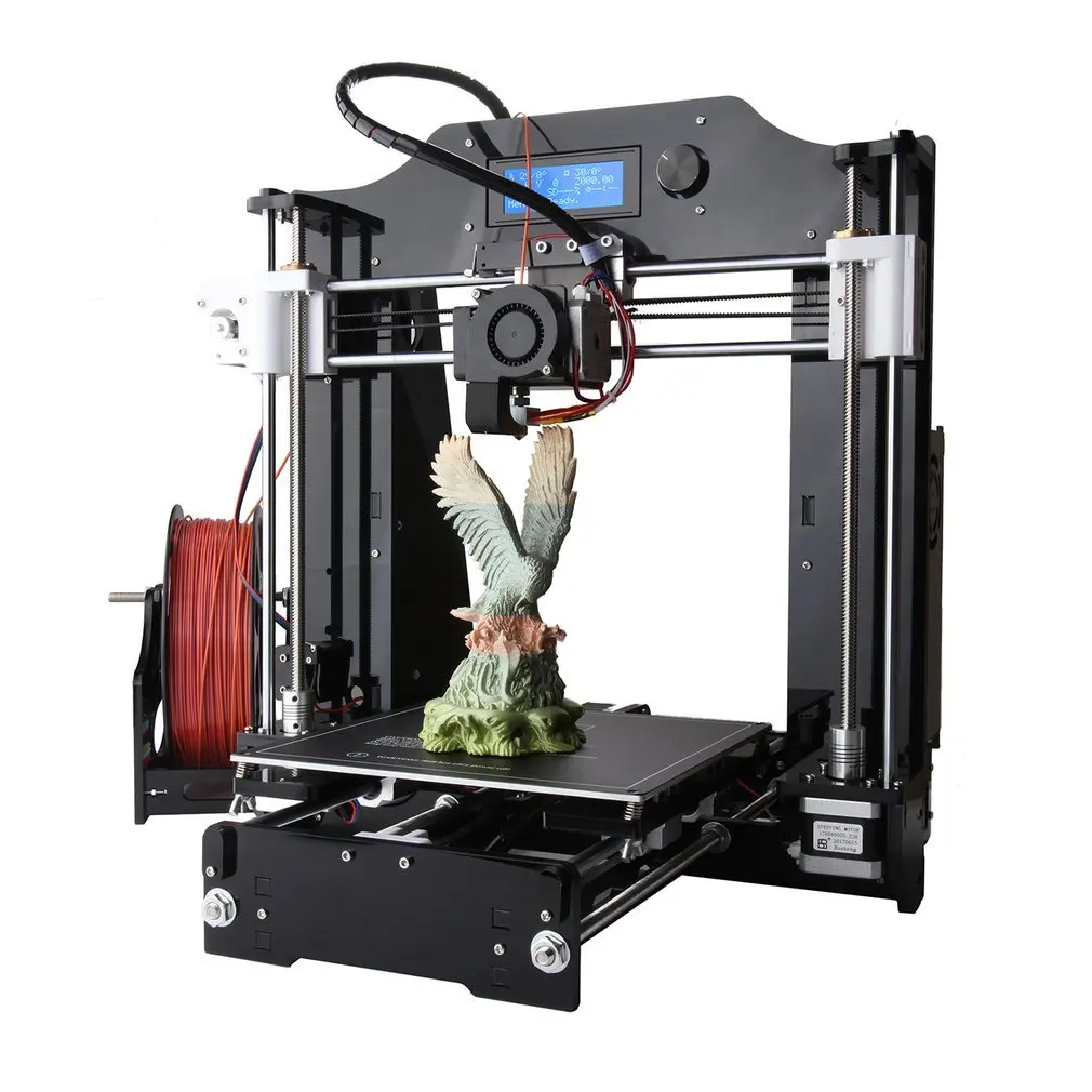 ЖК-экран дисплей 3d принтер машина большой размер печати DIY 3d принтер набор Профессиональная высокоточная печать США/ЕС штекер