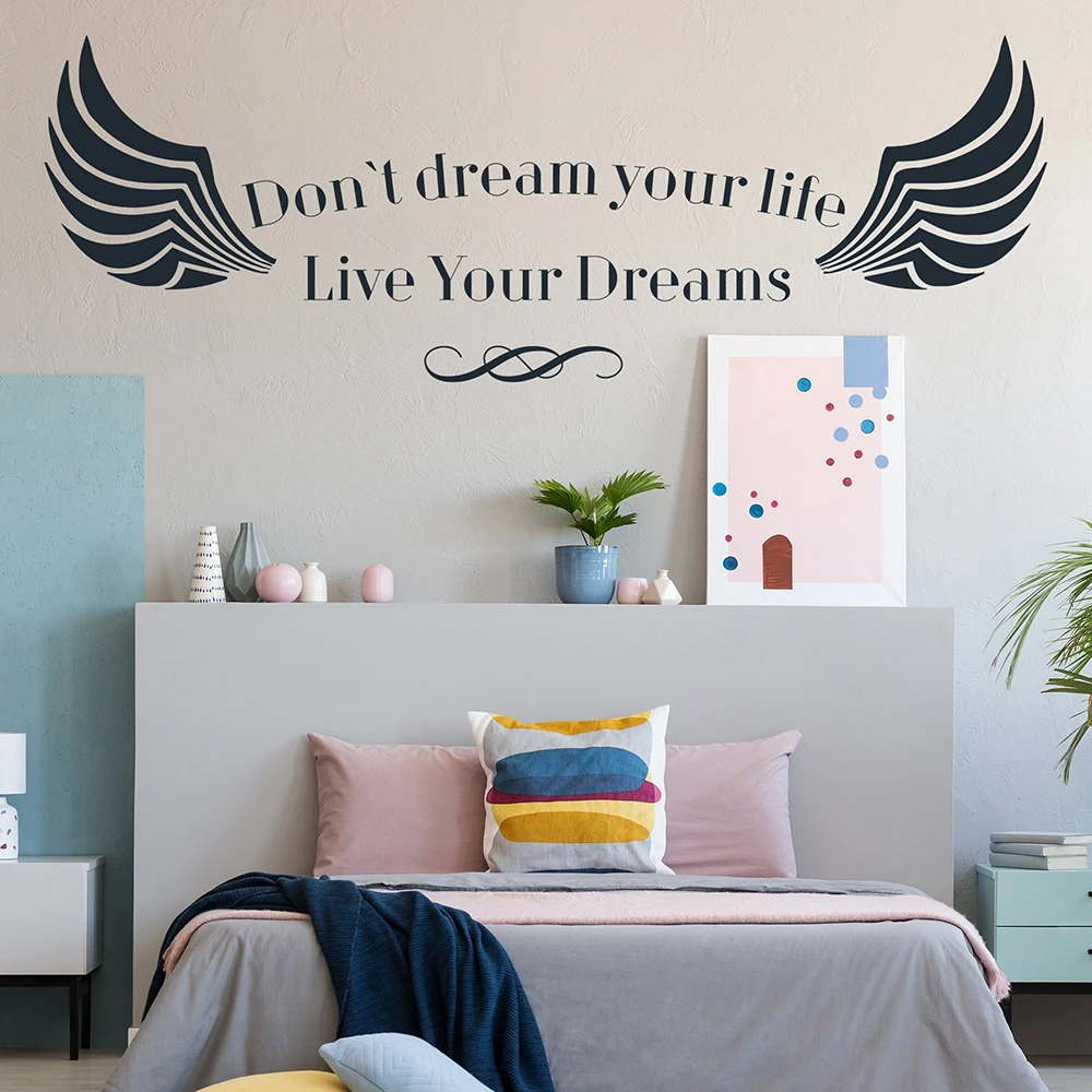 Inspirational Quote Wall Sticker Live Your Dream Follow Your Life Motivational Wall Decal Vinyl Teenagers Bedroom Decor X299 Wall Stickers Aliexpress Inspirational Quote Wall Sticker Live Your Dream Follow Your Life Motivational Wall Decal Vinyl Teenagers Bedroom Decor X299 Wall Stickers Aliexpress