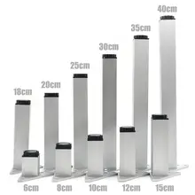 4 шт./компл. 6-40 см Алюминий металлические ножки мебели ножки для шкафа регулируемый по высоте стол Треугольники основание с винтами для стол диван-кровать шкаф