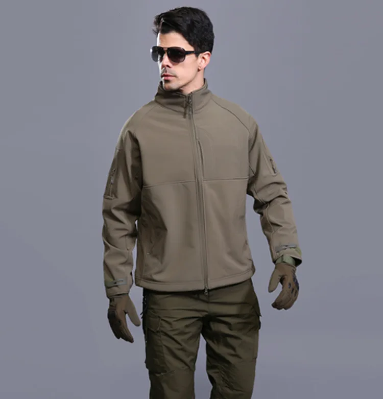 ESDY Мужская Флисовая Куртка для страйкбола, походная, для альпинизма, Армейская, для фанатов, тактическая куртка, водонепроницаемая, военная, с капюшоном, пальто для
