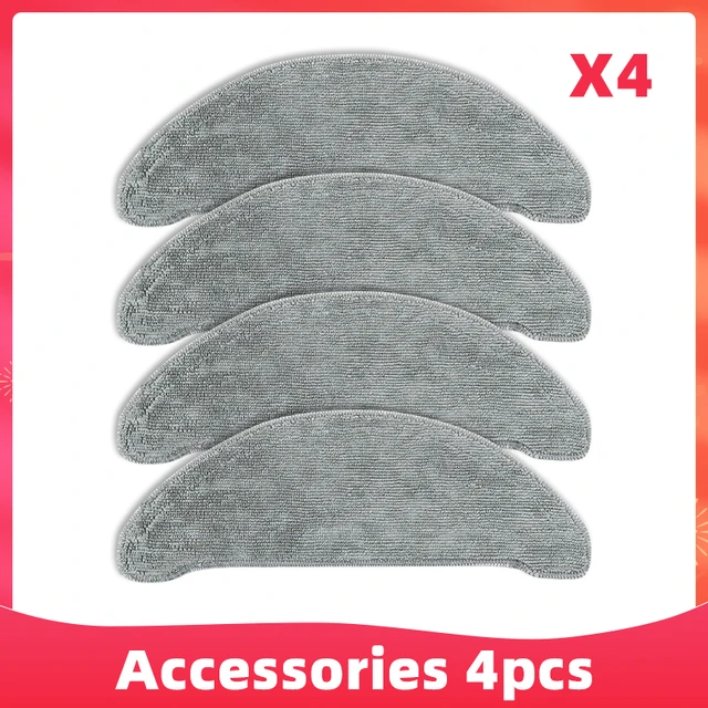 Replacement For Xiaomi Roidmi Eve Plus SDJ01RM Main Side Brush Hepa Filter Mop Dust Bag Vacuum Cleaner Spare Parts Accessories 4 Mop