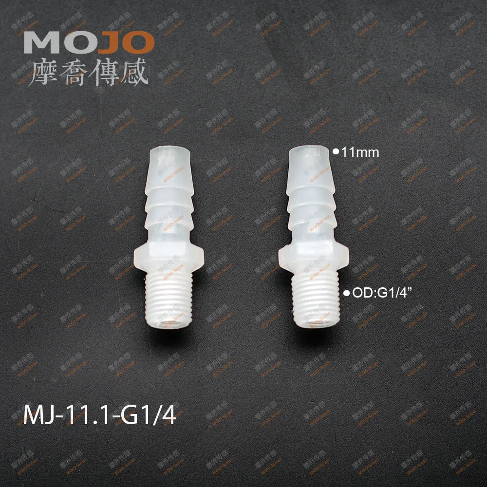 MJ-11.1-G1/4(100 шт./лот) трайт-через стык 11 мм к G1/" наружный резьбовой соединитель фитинг трубы