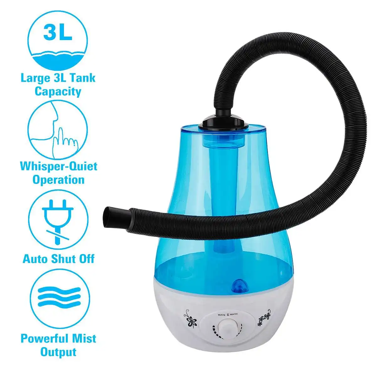  3L Large Capacity Amphibians Reptile Humidifier Fogger Vaporizer Fog Maker 100-240V Dropshipping
