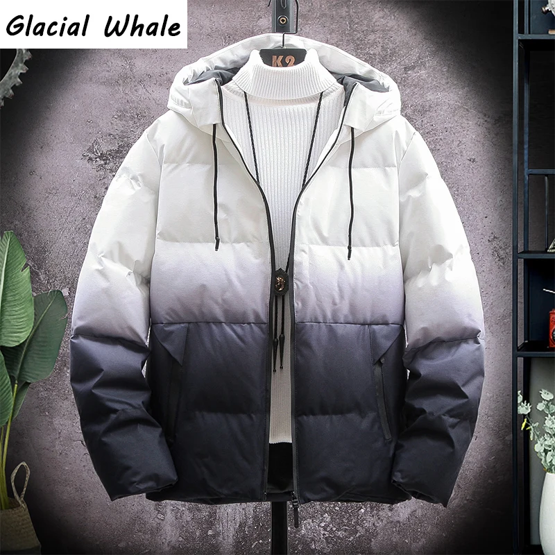 gradient puffy jacket
