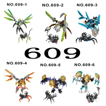 

KSZ 609-1 Biochemical Warrior Bionicle Uxar Creature Of Jungle Bricks Toy Building Blocks Compatible With Lepining Toys