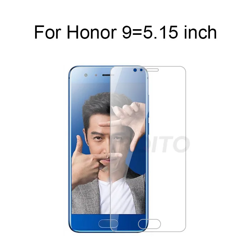 For Honor 9 3 шт. 9H 2.5D Закаленное стекло для huawei Honor 7A 7C RU 7A 7C Pro защита экрана Honor 9 8 10 Lite 8X защитное стекло - Цвет: For Honor 9