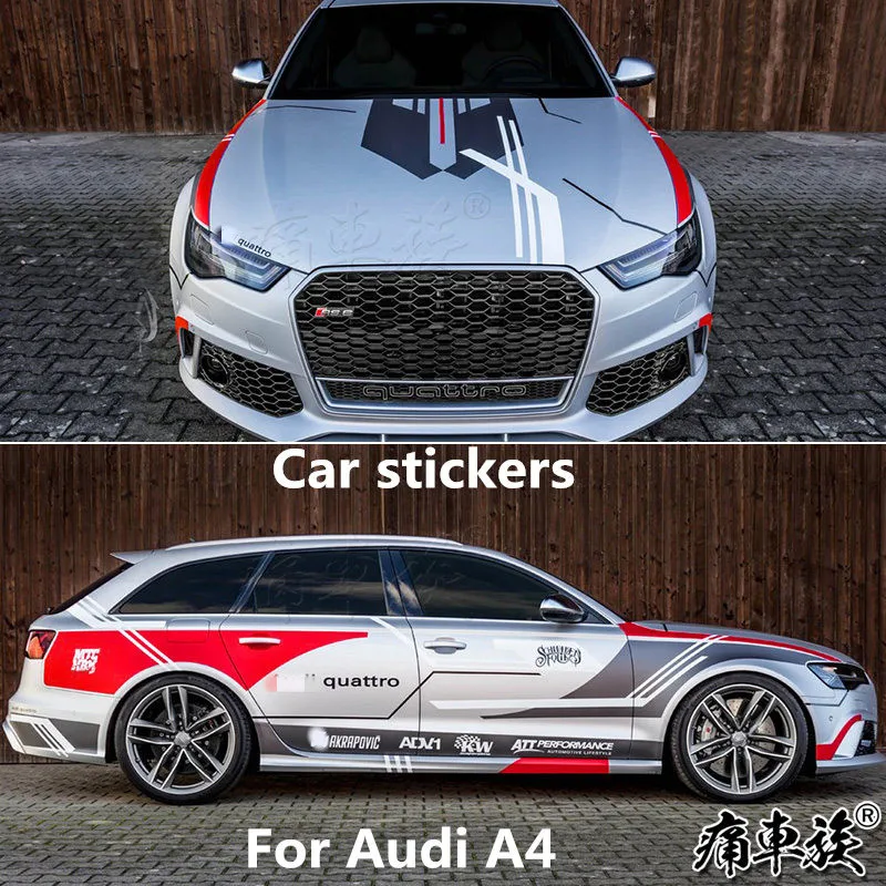 Автомобильные наклейки для Audi A4 Avant allroad автомобильные с цветами А4 внешний вид