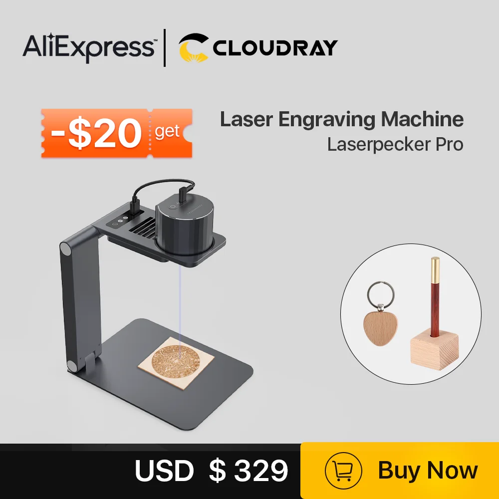 Лазерный гравер Cloudray DIY LaserPecker Pro лазерная маркировка портативный лазерный станок