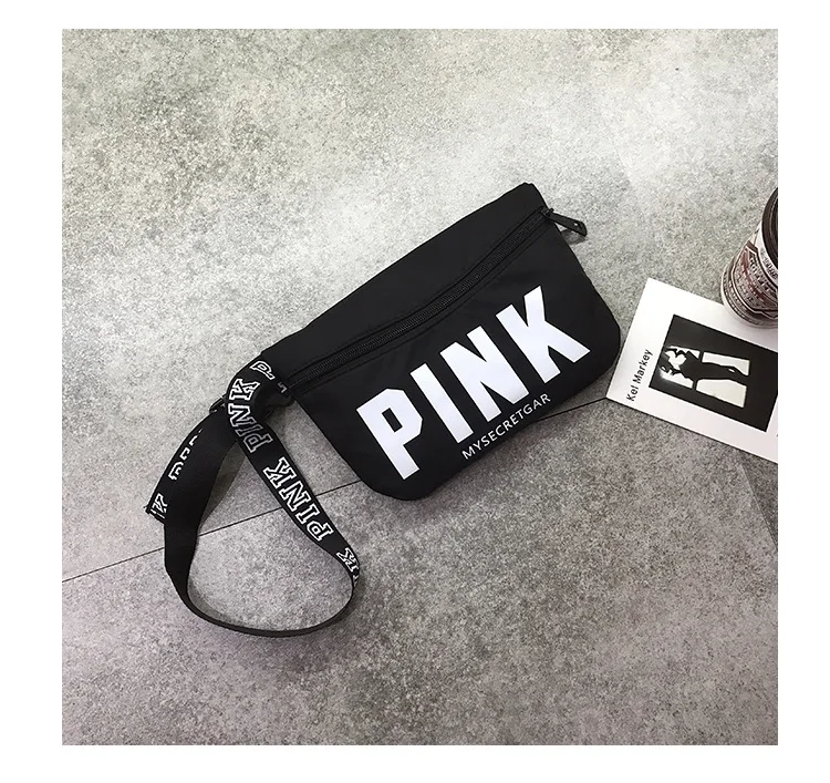 New pink hip bag black men's belt bag holographic waist bag Leisure women waist pack mini fanny pack bolsa de cintura