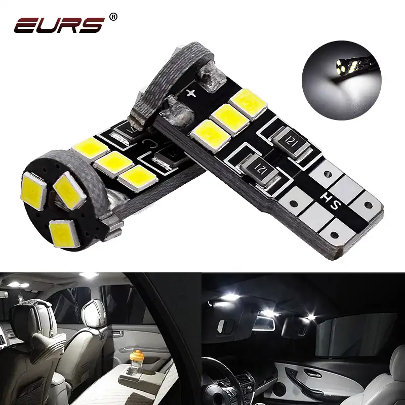 Eurs 100 個canbus T10 Led W5w Led電球 25 9smd車の信号灯ドーム読書ライセンスプレートライト車室内灯自動 12v 信号ランプ Aliexpress