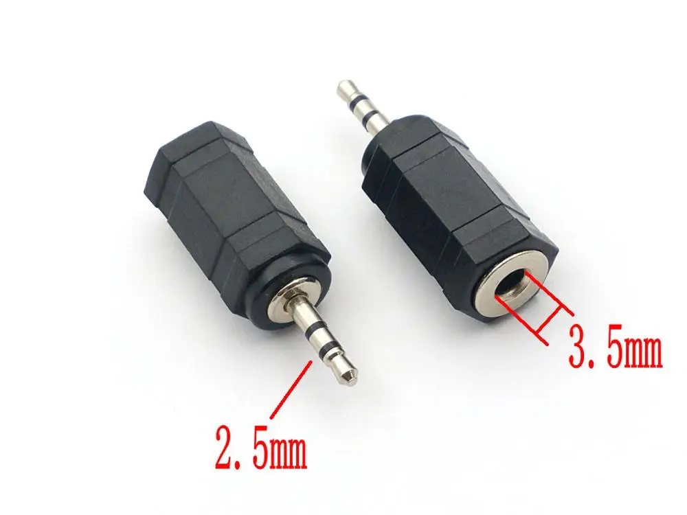 100 шт. высококачественные наушники с разъемом 2 5 мм на разъем 3 мм|plug 2.5mm|plug 3.5mmplug 5mm |