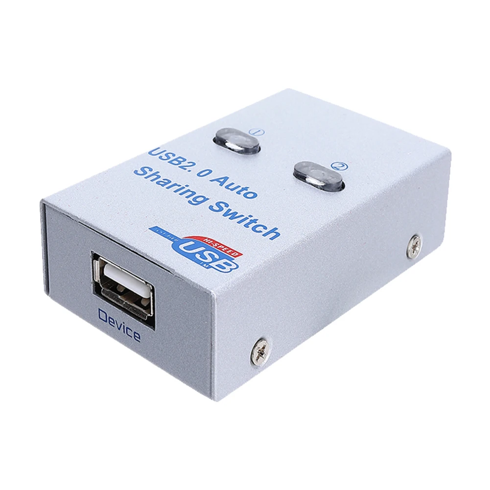 

PC Computer USB 2.0 Auto Sharing Switch 2 Ports Auto High Speed Sharing Switcher for Printer Scanner Plotter sharing adapter