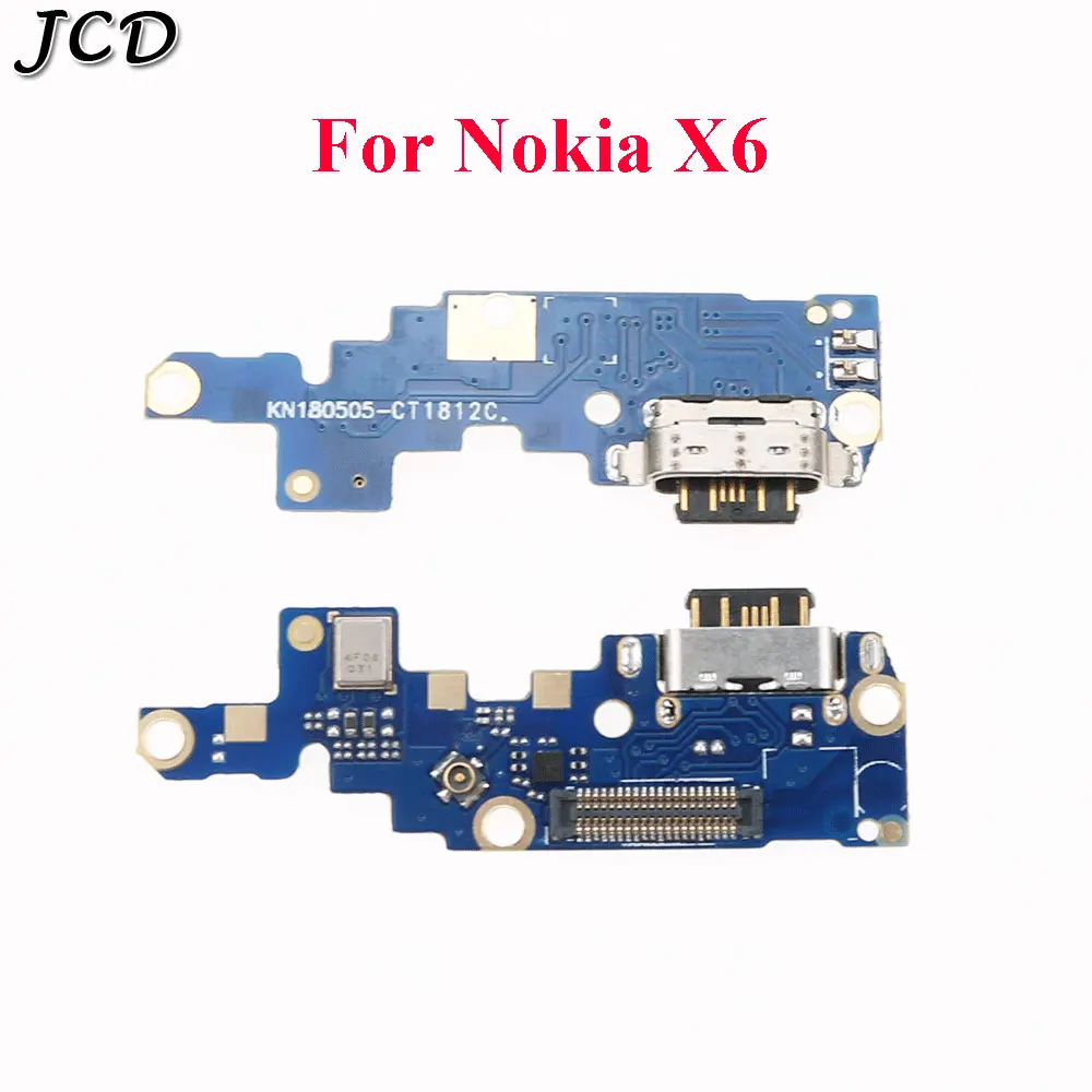 

JCD For Nokia X6/ 6.1 Plus TA-1099/1103 Type-C USB Charging Port Charger Dock Antenna Connector Mic Flex Cable Circuit Board