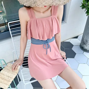 

Trajes De Bano Mujer 2020 Swim Suit Women Swimwear Plus Size Closed Bikinis Women's Swimming Swimsuit Female One-Piece Bathing