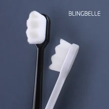 4 шт. ультра тонкая мягкая зубная щетка миллион корней щетинок 360 согнутая Экологичная детская зубная щетка для чувствительных десен зубная щетка для взрослых