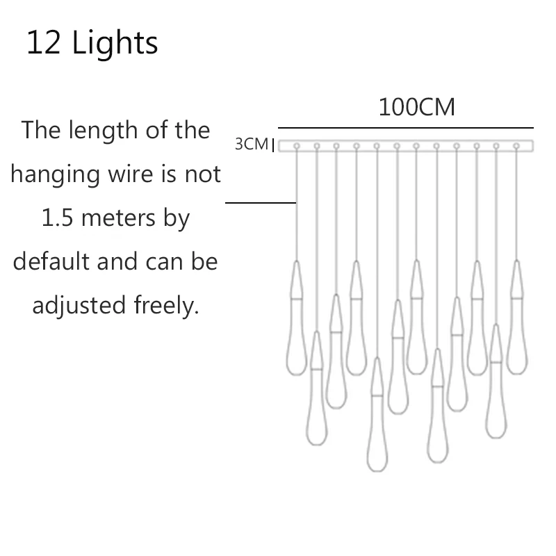 Скандинавский светодиодный Cyrstal подвесной светильник s светильник ing современный светильник Роскошный Гостиничный зал подвесной светильник ресторанный Декор подвесной светильник - Цвет корпуса: 12 Lights