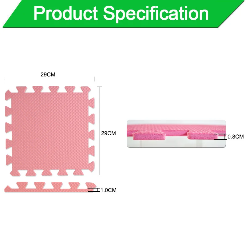 1 шт./4 шт. Детские EVA пены головоломки игровой коврик/детские коврики игрушки ковер для детей блокировка упражнений пол плитки каждый: 29 см X 29 см