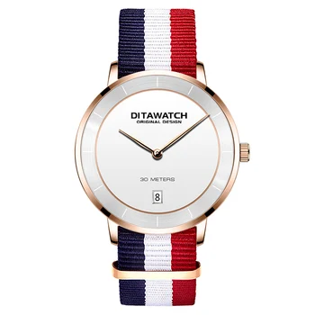 

Watch mens quartz movement Nylon Band Fashion Casual