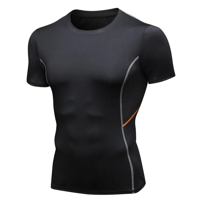 Running T-shirt Workout Shirts Compression FitnessGym Quick Dry Sports Short Sleeves Training Men Gym T-shirt