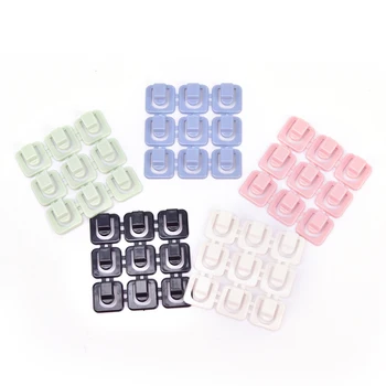 

18PCS Mini Wire Cable Organizer Computer Data Cable Clips Fixer Line Organizers Cord Tie Clamps Adhesive Fastener Storage Buckle
