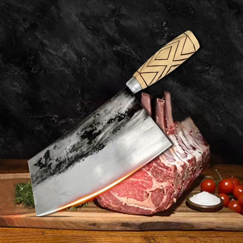 8 дюймов Кухня ножи Приспособления мясо аксессуары Cleaver инструменты ручной работы Ножи шеф-повара Пособия по кулинарии Нержавеющая сталь Ножи