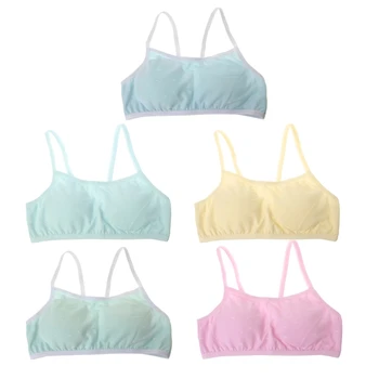 

Bra for Young Teenage Girls Kid Harness Wireless Underwear Training Puberty Bras U50F