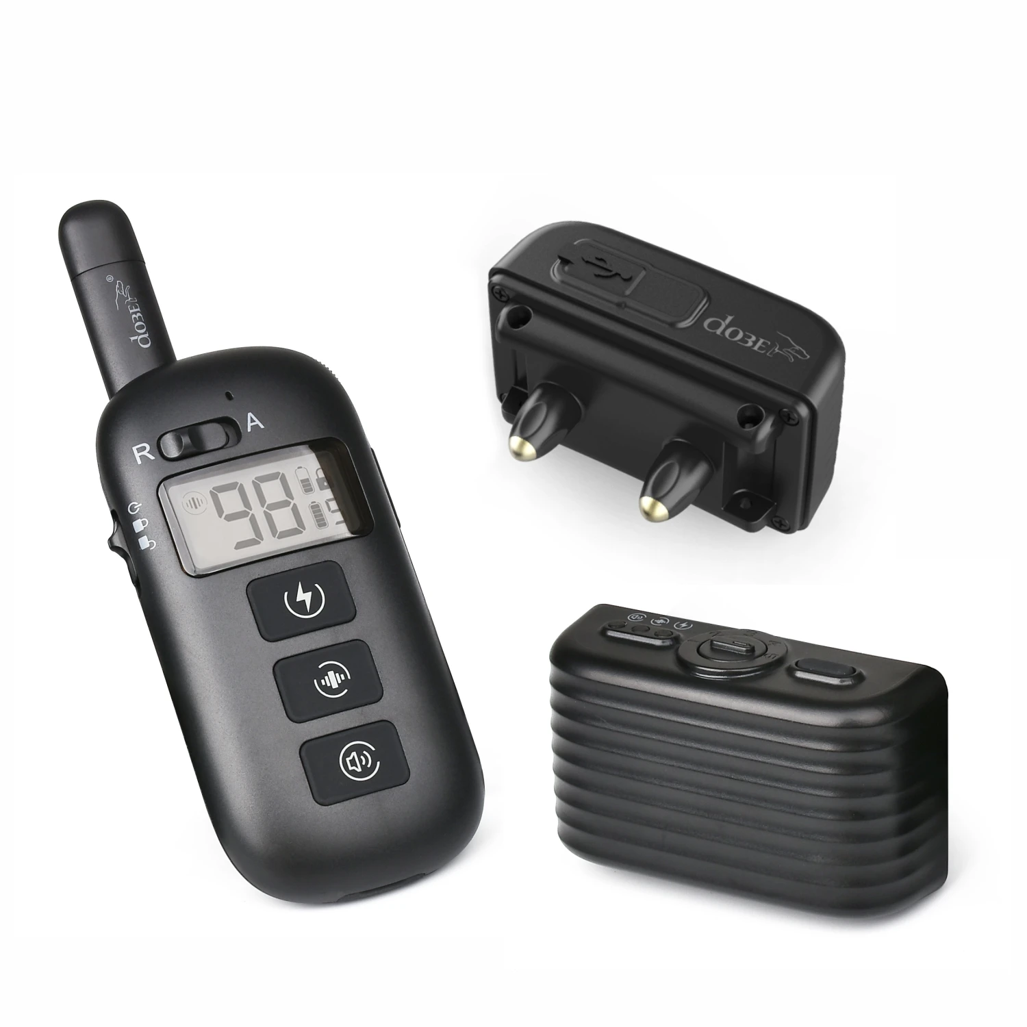 2 in 1 Remote Dog Training Bark Collar Rechargeable Dog Electric Collar Anti Bark Waterproof Remote for 1 600M for pet dog training collar,dog bark stopper