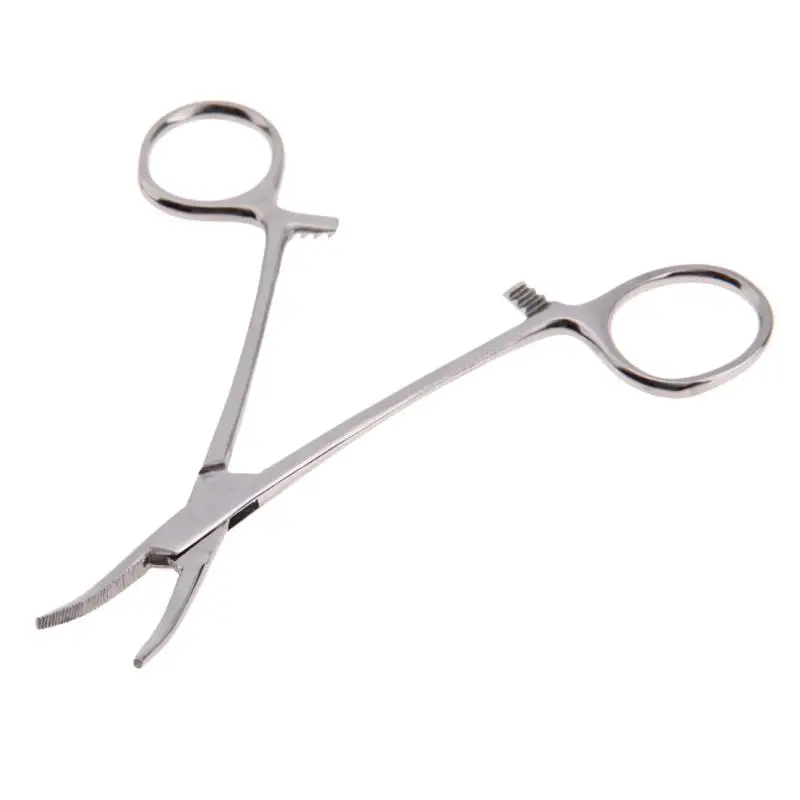 Медицинские зажимы для домашних собак Hemostat из Нержавеющей Стали Изогнутый прямой головкой трещотка медицинские щипцы для домашних животных аксессуары для собак