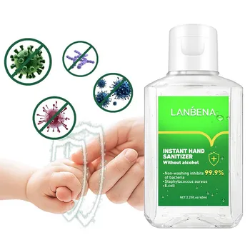 

No Hand Washing Sterilizing Liquid Alcohol-Free Bacteriostatic Portable Mini All in One Disinfectant Gel Cream 60ML