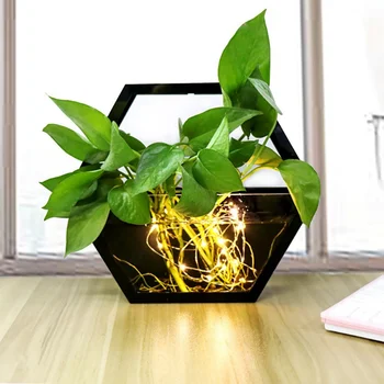 

Handmade Acrylic Flower Pot Hanging Wall Hydroponics Plant Home Living Room House Decoration Wall Hanging Decor Flower Pot