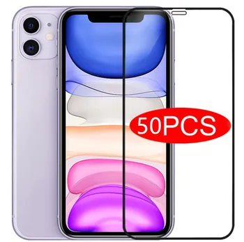 

50Pcs Full Cover Protective Glass On The For iPhone 12 11 Max X XS XR Screen Protector For iPhone 7 8 6 6s Plus SE 2020 Glass