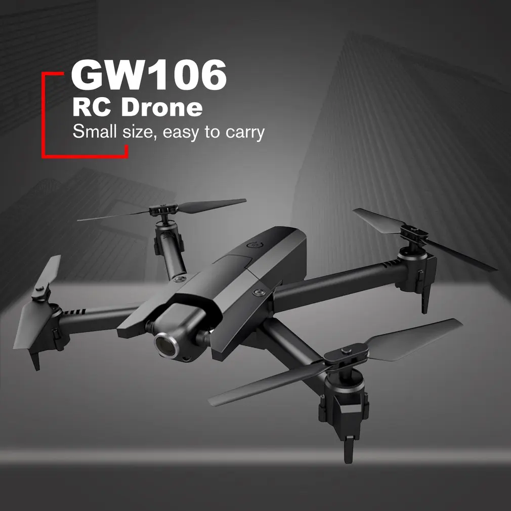 RC Fodable Drone GW106 720P вертолет Wifi FPV высота удержания вертолет Безголовый режим RC Дрон с HD камерой дроны - Цвет: 720P 2Battery