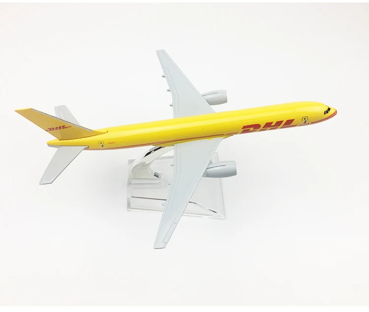 1/400 масштаб 16 см модель воздушного самолета DHL Экспресс Boeing B757-200 отлитая модель самолета воздушные лайнеры детские коллекции Подарочная игрушка для мальчиков