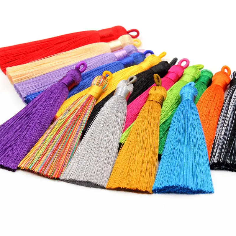 Key Tassel 5-15Pcs DIY Clothing Hat Bookmark Jewelry Accessories Sachet Ice Silk Hanging Ear Home Decoration Pendant Material
