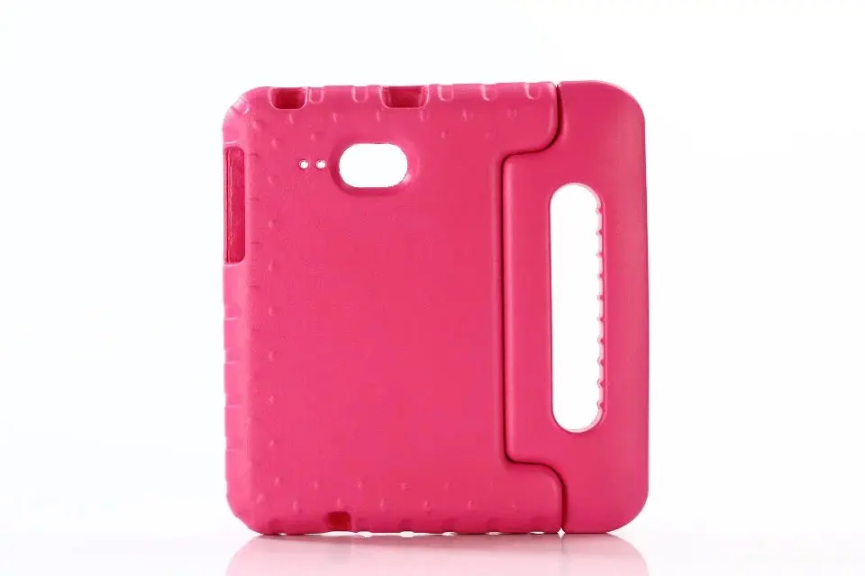 Детский Shockroof корпус из пены eva для Samsung Galaxy Tab A A6 7,0 T280 T285 T285DY 7 дюймов чехол для планшета с подставкой Чехол+ подставка для ручек - Цвет: rose red