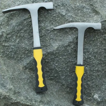 

Sharp Mouth Geogogy Hammers Mine Exploration Survey Multifuctional Hand Tool Durable Rock Pick Geology Tool With Rubber Handle