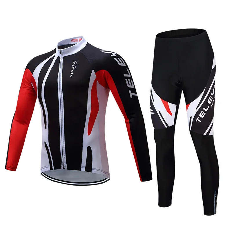 Для мужчин Зимний Велоспорт Джерси комбинезон набор Mtb форма тепловой флис велосипед одежда костюм велосипедная одежда платье комплект одежды одежда - Цвет: Jersey and Pants 04