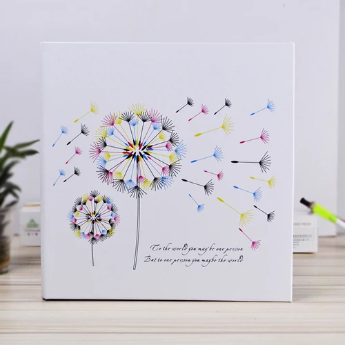 12white Канцелярский Альбом DIY подарок Креативный большой Альбом DIY ручной альбом эта угловая проклейка производственный альбом блокноты для заметок хранение фотографий - Цвет: 12white