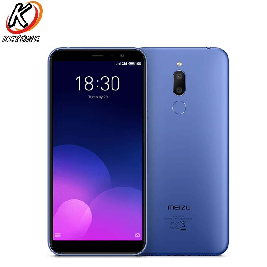 ЕС Версия Meizu M6T мобильный телефон 5," 18:9 полный дисплей 2 ГБ/3 ГБ ОЗУ 16 Гб/32 Гб ПЗУ Восьмиядерный 3300 мАч отпечаток пальца двойной SIM телефон