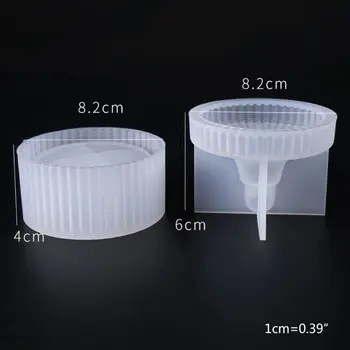 

2020 New Box Resin Molds, Silicone Jewelry Round Box Molds with 9-Slot Epoxy Resin Molds